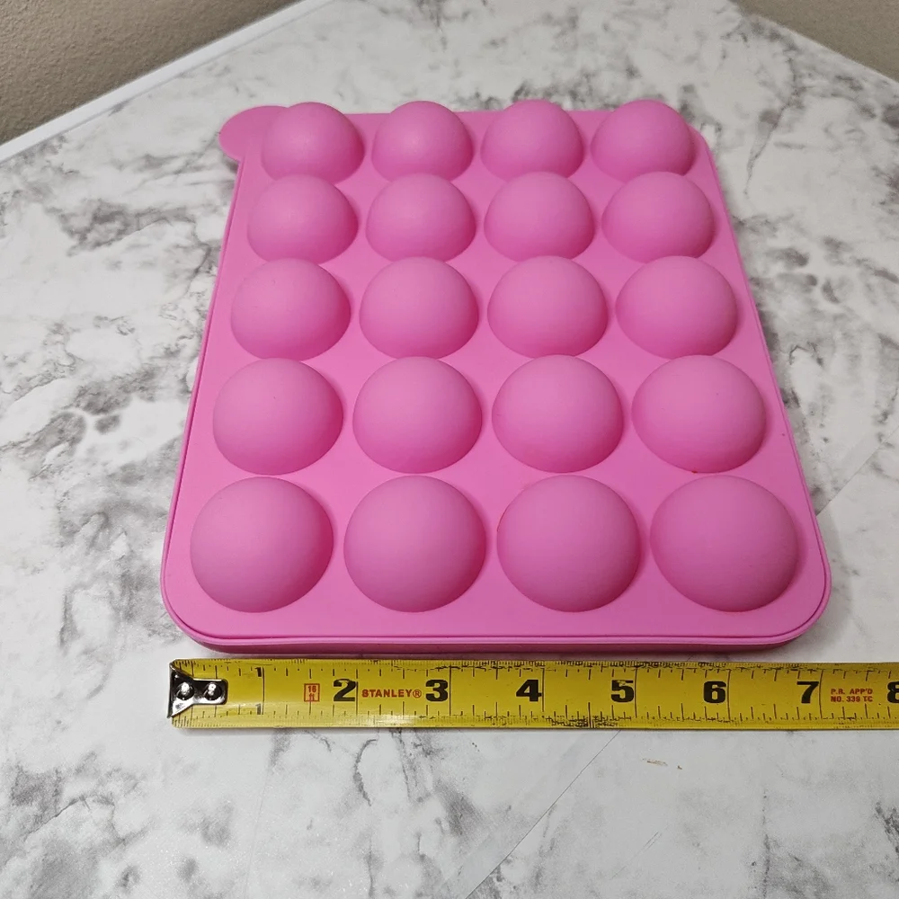Pink Silicone Cake Pop Mold